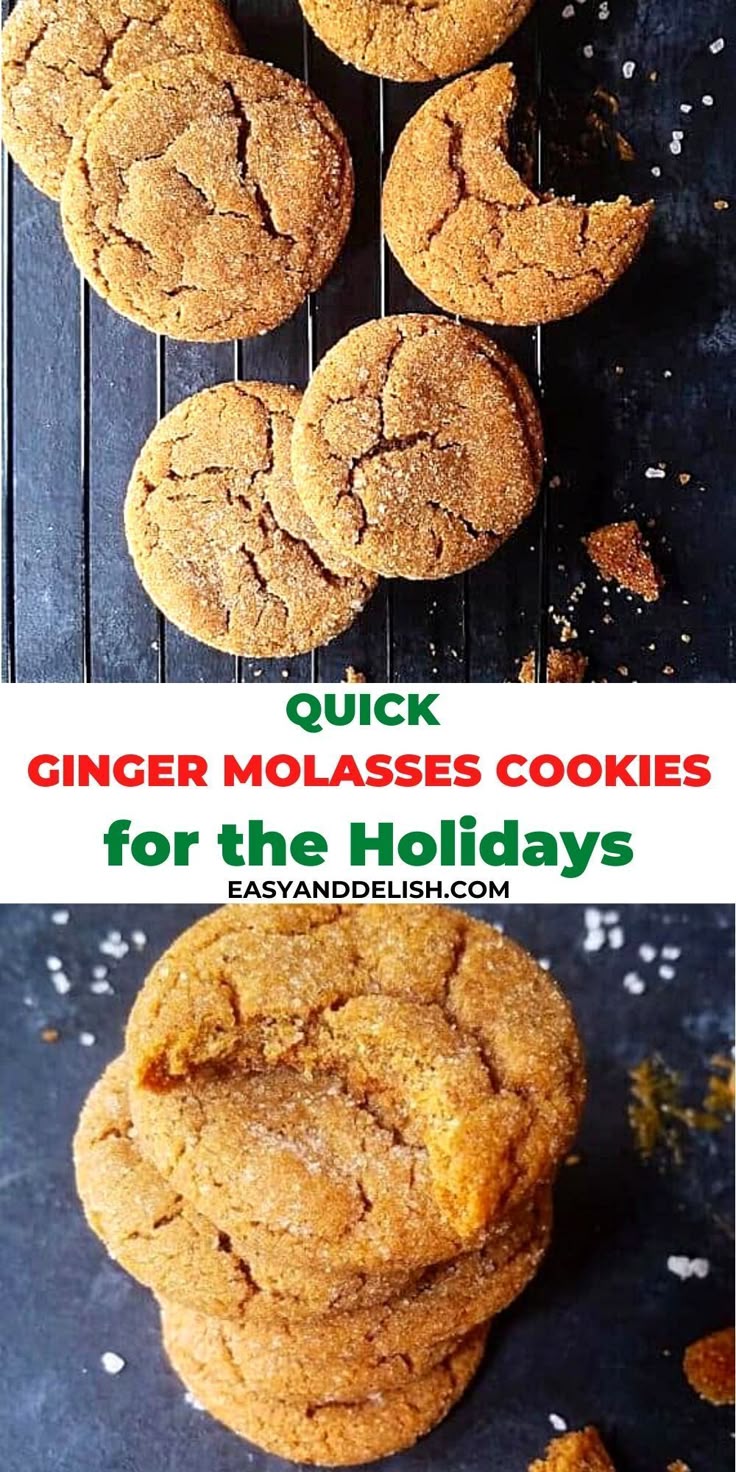 Quick & Easy Molasses Cookies: Perfect Holiday Spiced Treat